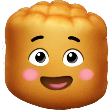 Floating tater tot emoji