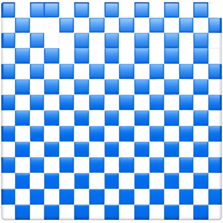 A square blue and check emoji