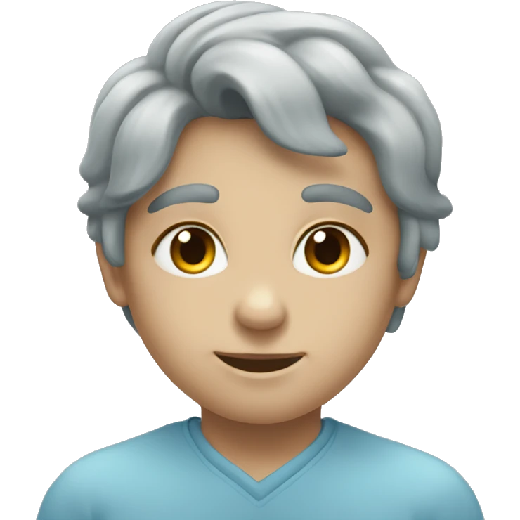 Heart-coloured-pastel-grey-blue-shade emoji