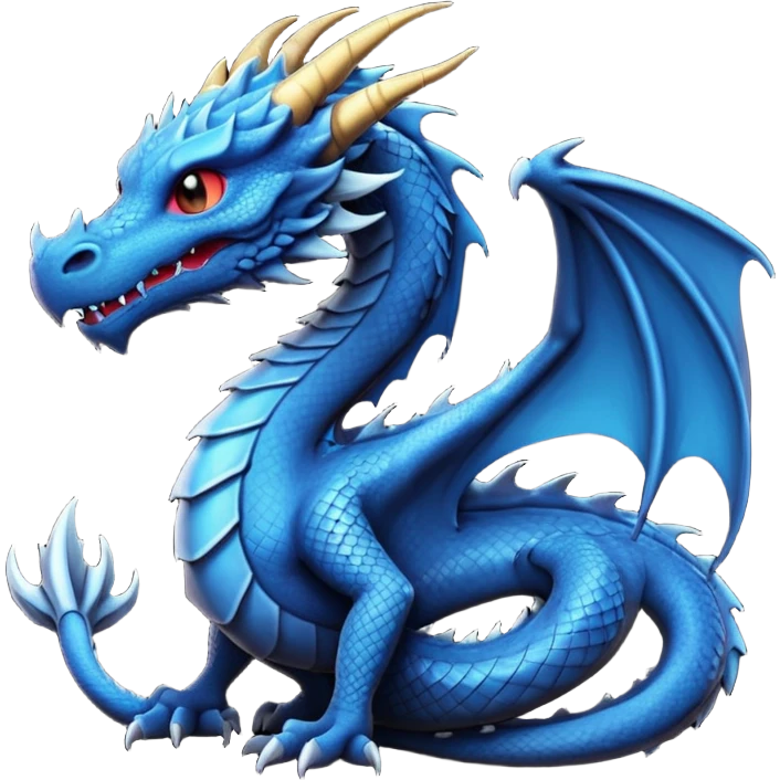 iOS emoji, minimal dragon symbol, dark fantasy, line icon emoji