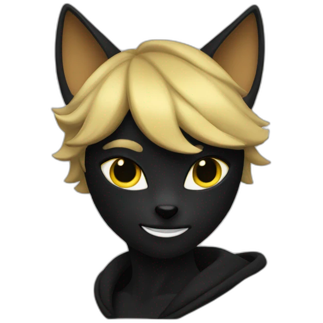 Cat noir emoji