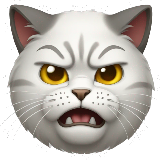 angry cat emoji