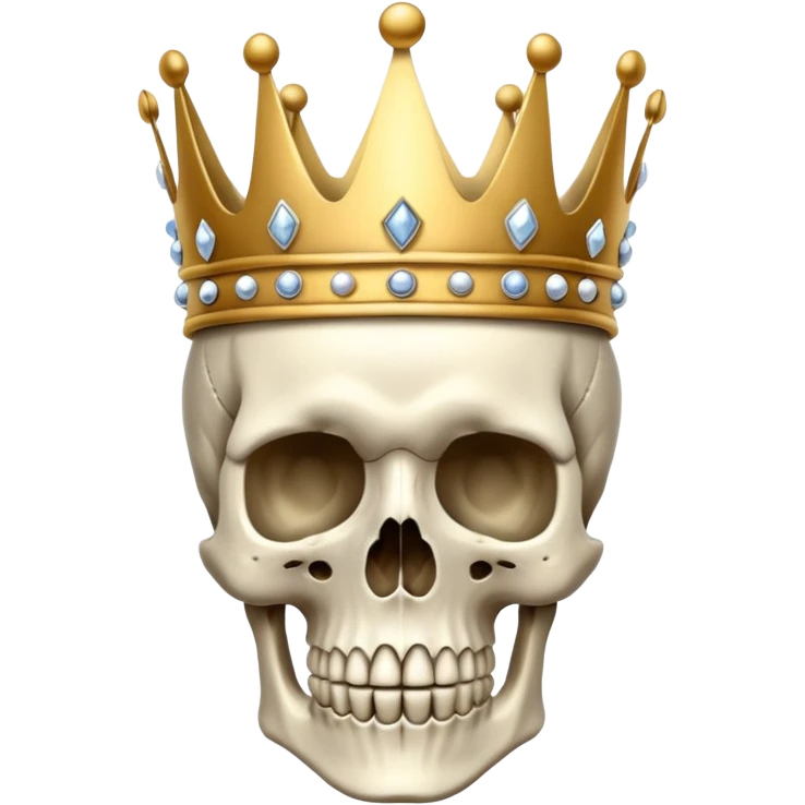 Skeleton with a crown emoji
