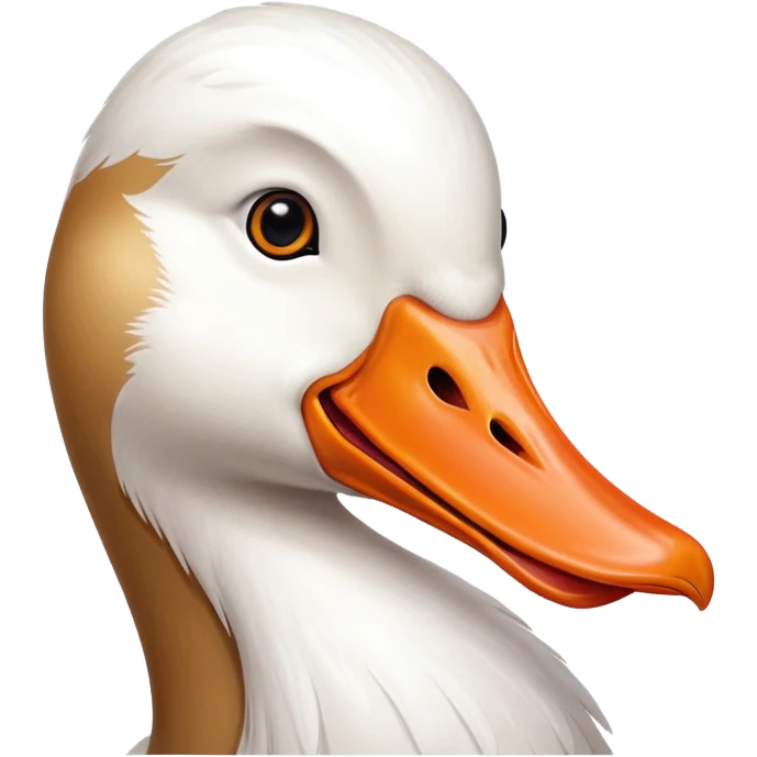 Goose sticking its tongue out  emoji