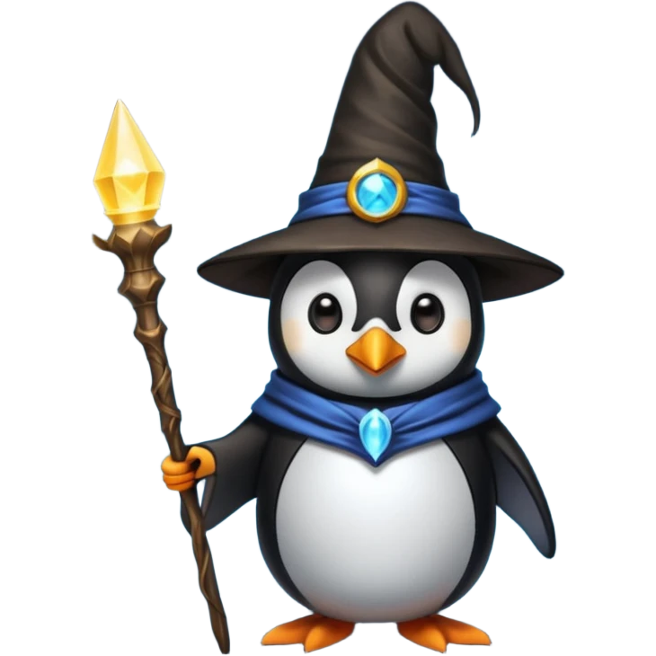 Penguin Wizard emoji