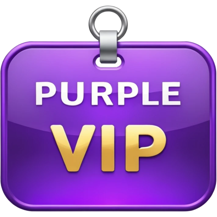 purple vip pass (iphone styled) emoji