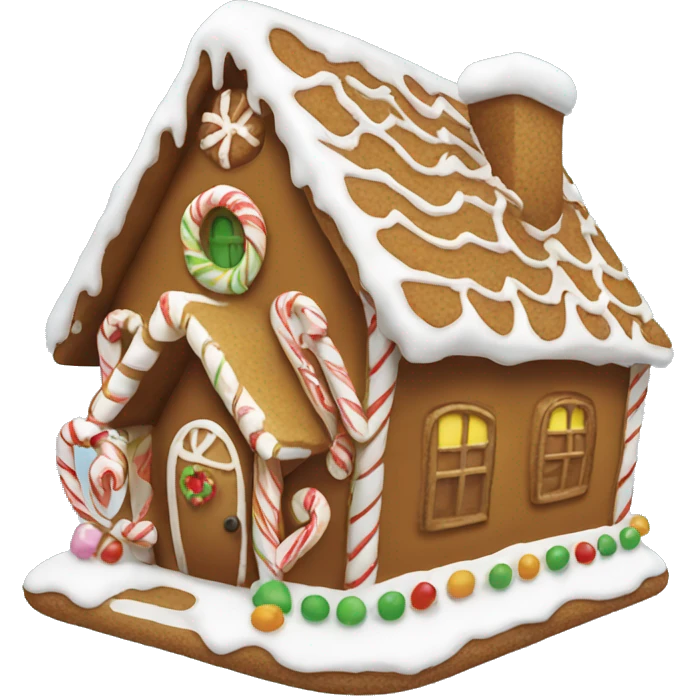 gingerbread house emoji