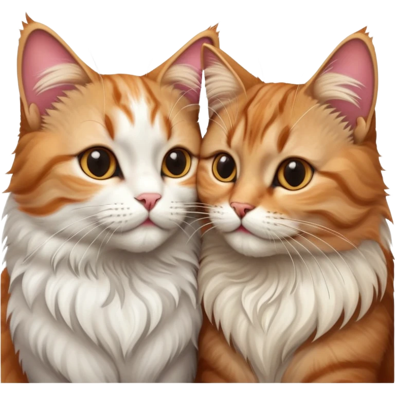 Cat kissing a cat emoji