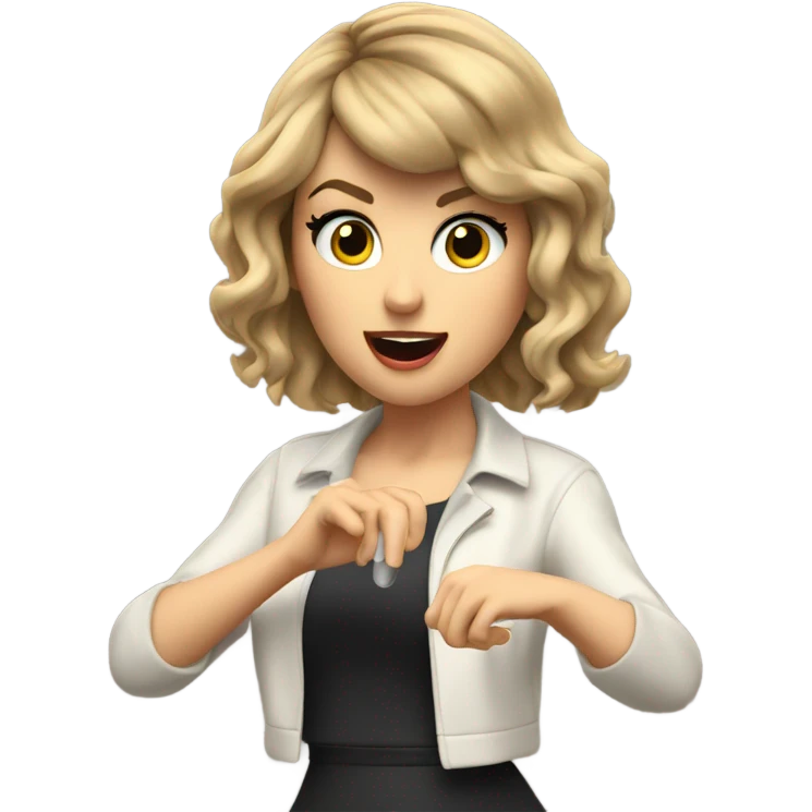 Taylor Swift singing emoji