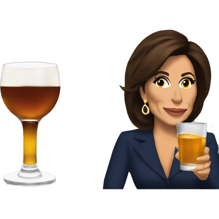 jeanine pirro drinking whiskey emoji