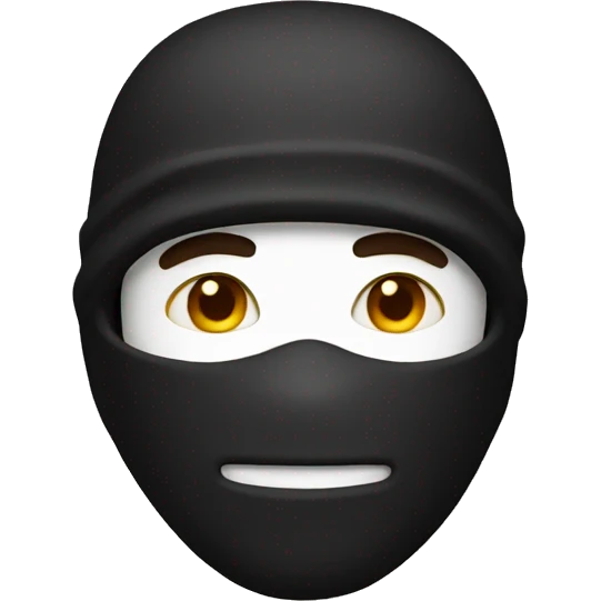 man with ski mask  emoji