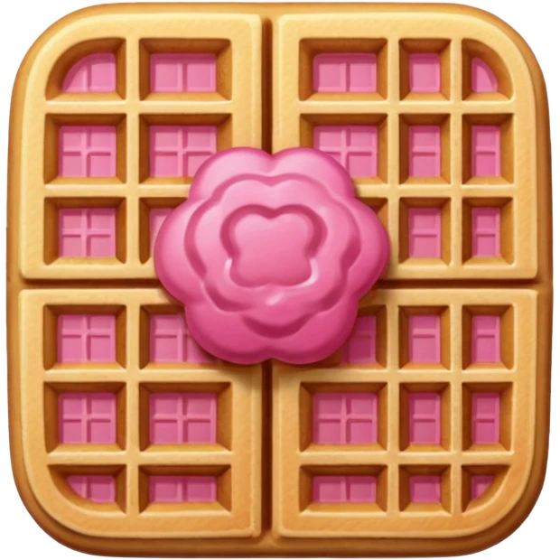 color pink waffle emoji