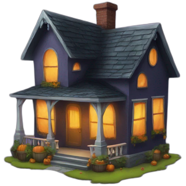 House Halloween  emoji