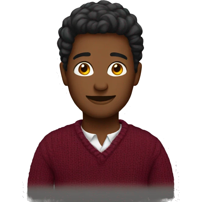 Burgundy sweater emoji