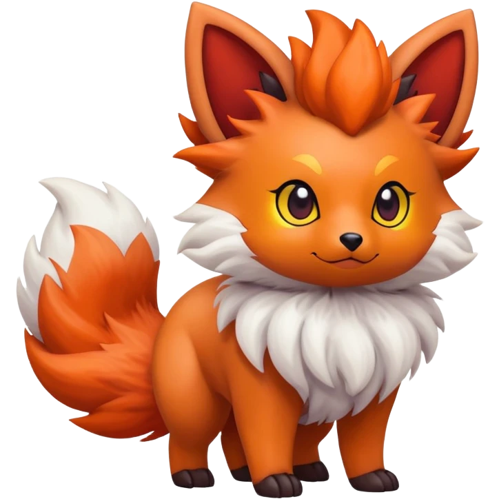 Zorua-Vulpix-Fakémon-hybrid-creature (full body)  emoji