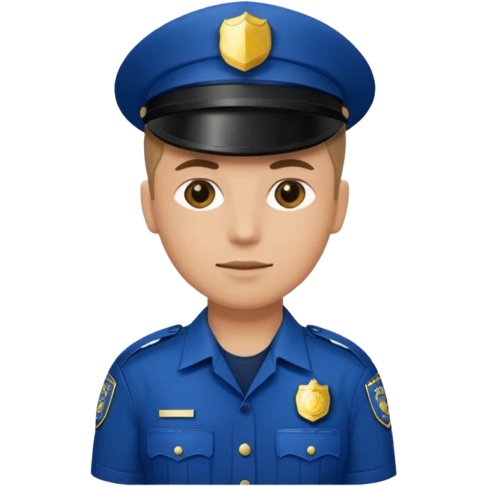 Police officer with one arm emoji