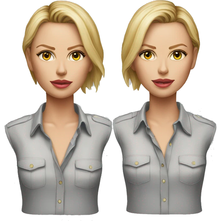ultra realistic charlize theron wearing shirt emoji