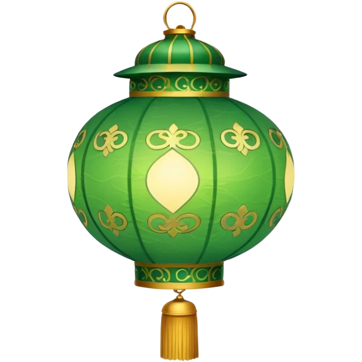 green chinese lantern emoji