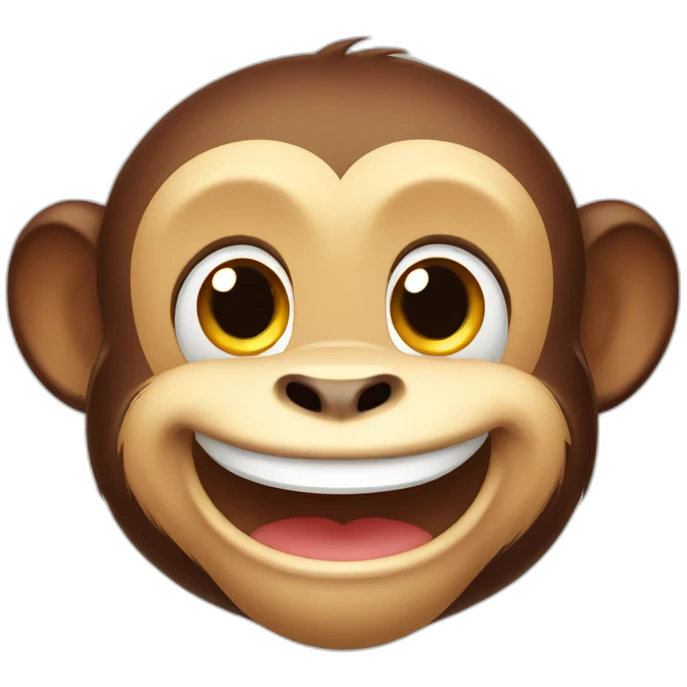 Cute little Smiling Monkey  emoji