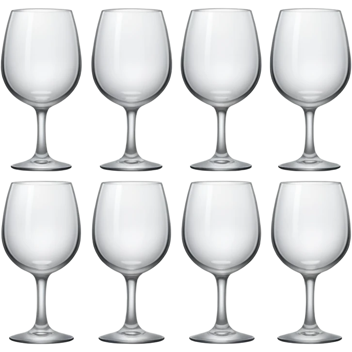 different type empty glass emoji