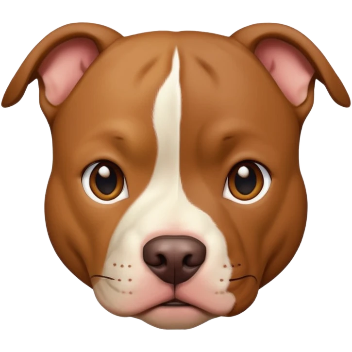 Un pitbull de carita tierna  emoji