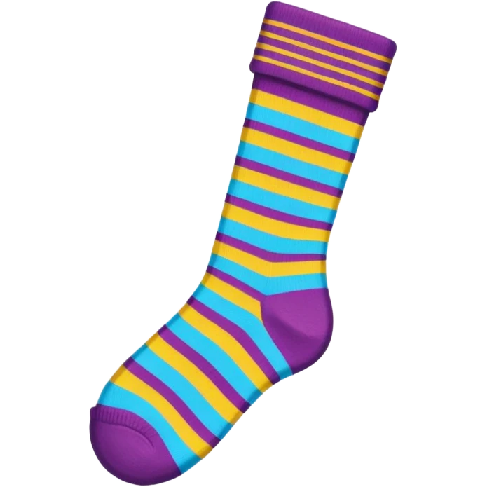 Striped sock emoji