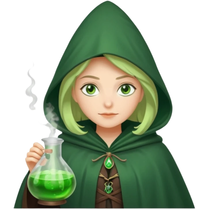 green witch cooking potion emoji