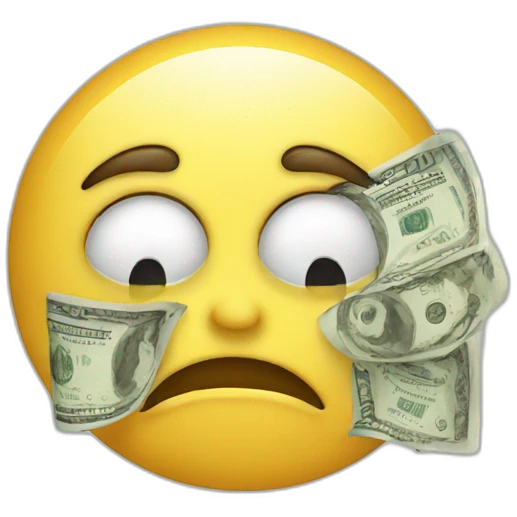 crying money emoji
