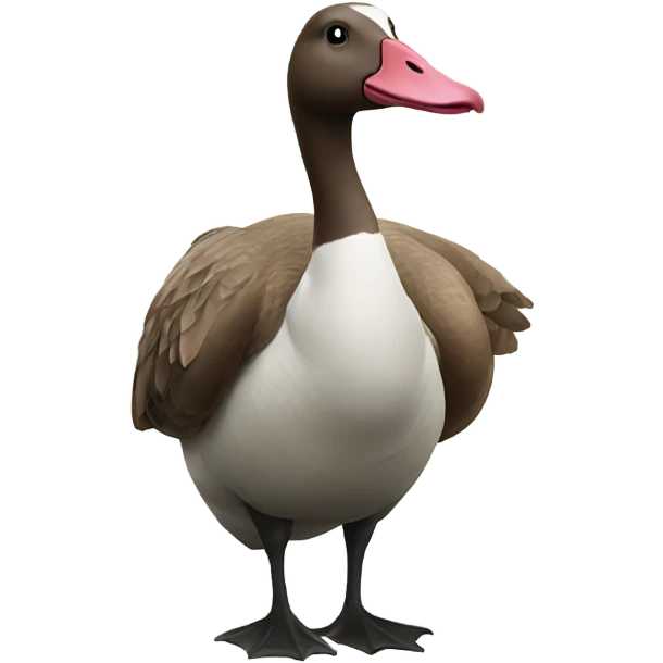 Goose sitting on a moose emoji