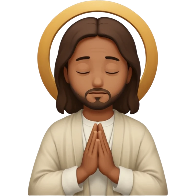Jesús orando emoji