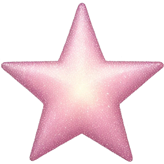 pale pink star sparkle emoji