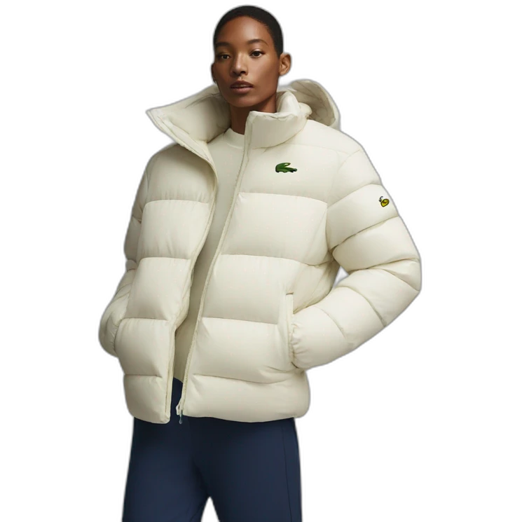 Lacoste puffer jacket emoji