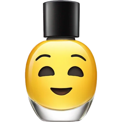 a perfume with a happy face emoji