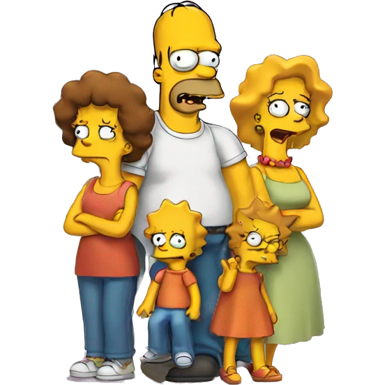 scared simpson family emoji