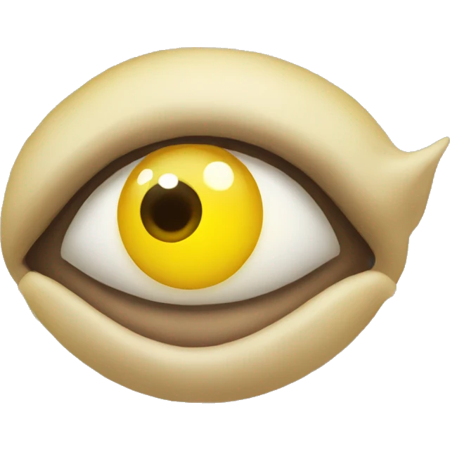 star eye yellow face emoji but just one eye emoji