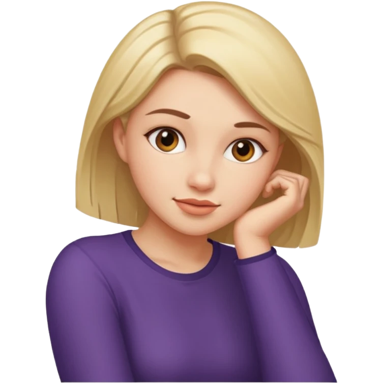 woman with face in elbow emoji