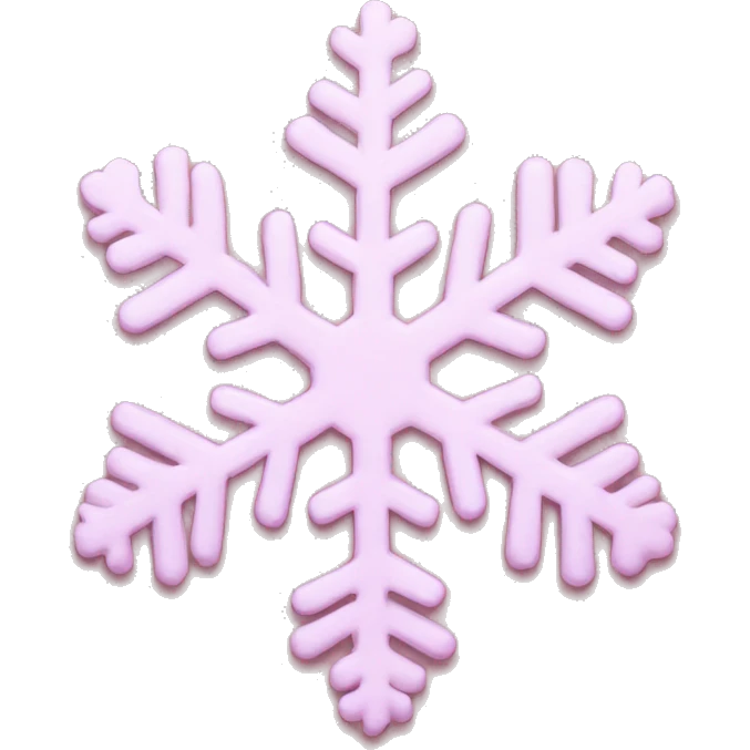 pastel pink snowflake  emoji