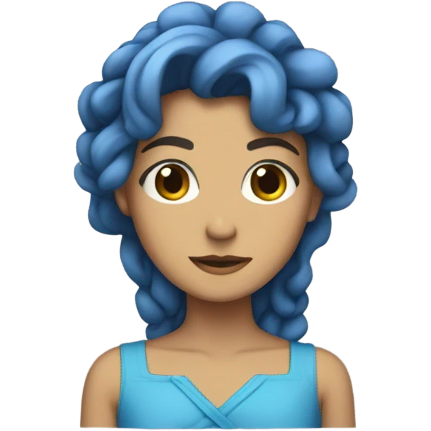 flor azul emoji