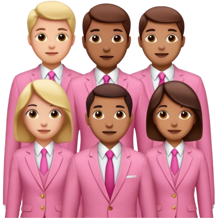 SPAMGAGE CORPORATE Team in pink suits emoji