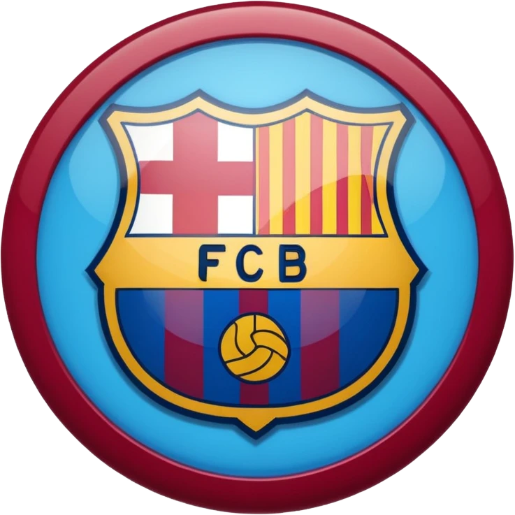 Fc Barcelona logo imoji emoji