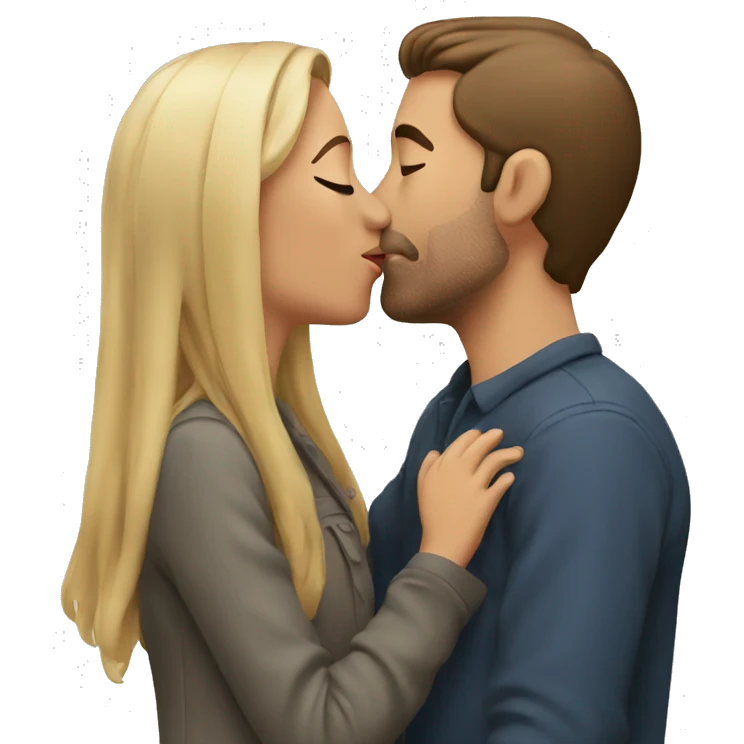Couple kissing emoji