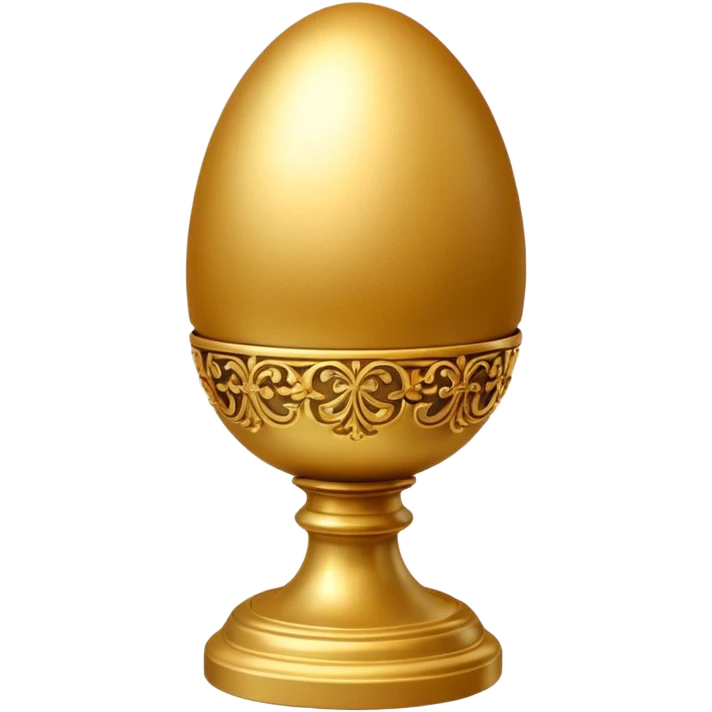 golden egg on a gold pedestal emoji