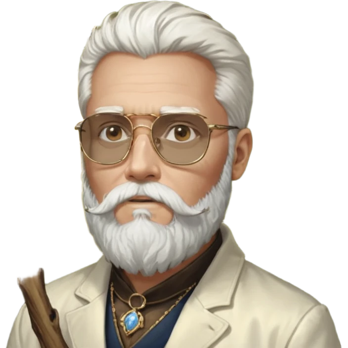 émoji blanc homme barbu, cheveux bruns collés au crane avec raie au milieu, grosses lunettes de soleil rectangulaires à grosse branches, gros bijoux en or (chaine, montre,) manteau de fourrure très fluffy sur les épaules sourire en coin, boucles d'oreilles emoji