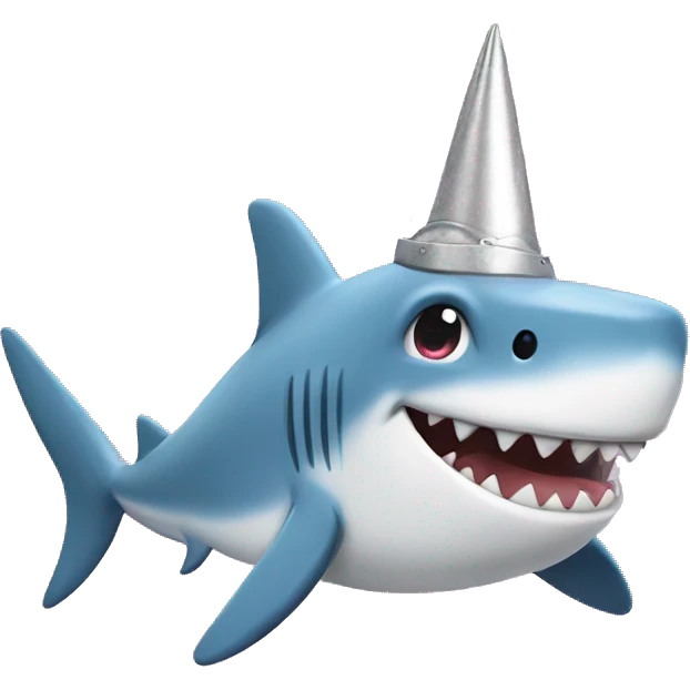 Shark unicorn saying yes emoji
