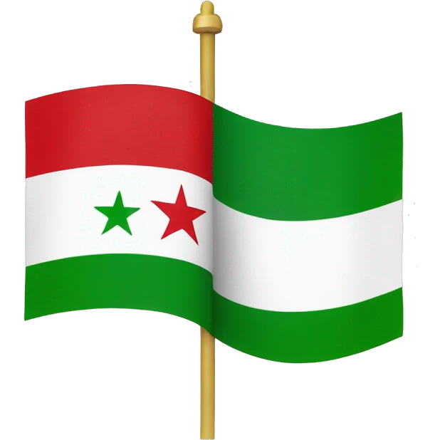syrian new flag (green) emoji
