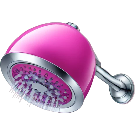 Pink ombre shower head with glitter  emoji