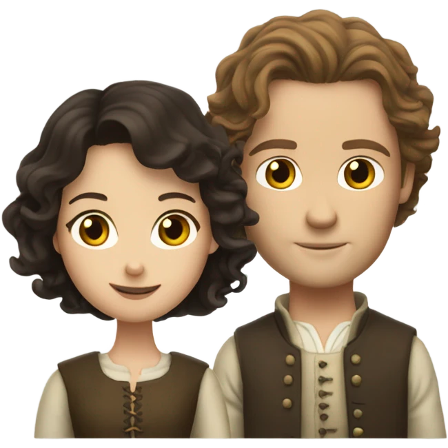 Jamie and Claire Fraser emoji
