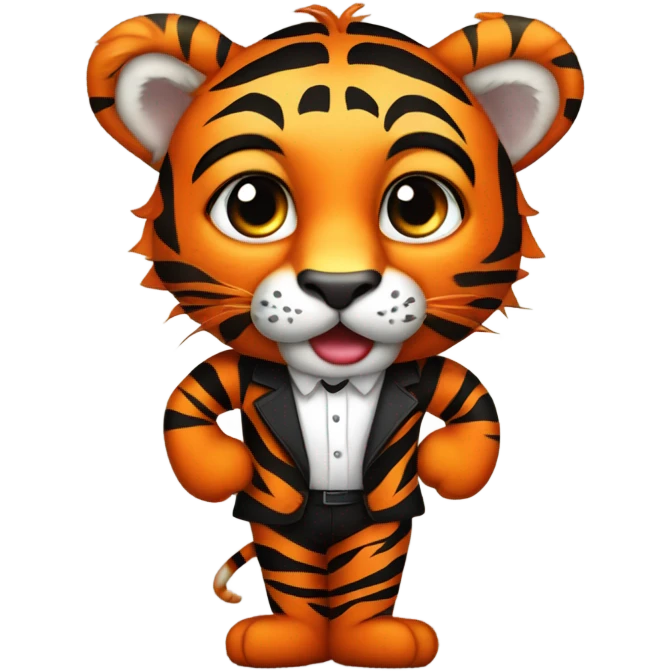 Barack Obama wearing a tiger costume emoji