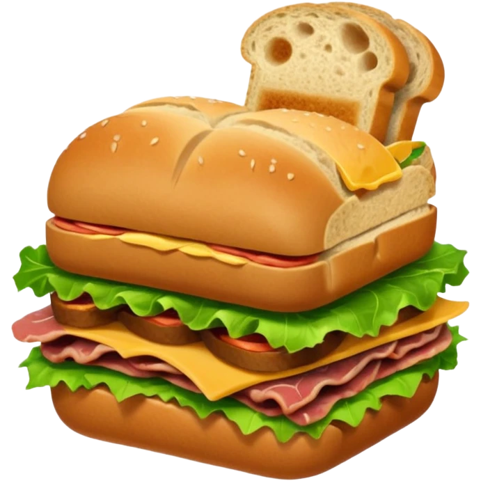 Fist 👊 in a sandwich emoji