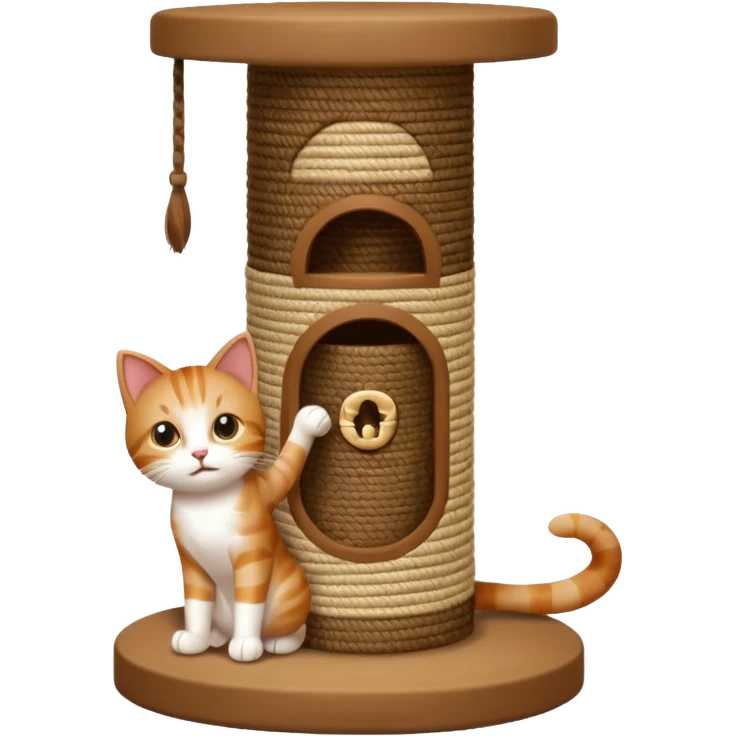 Cat scratch post emoji